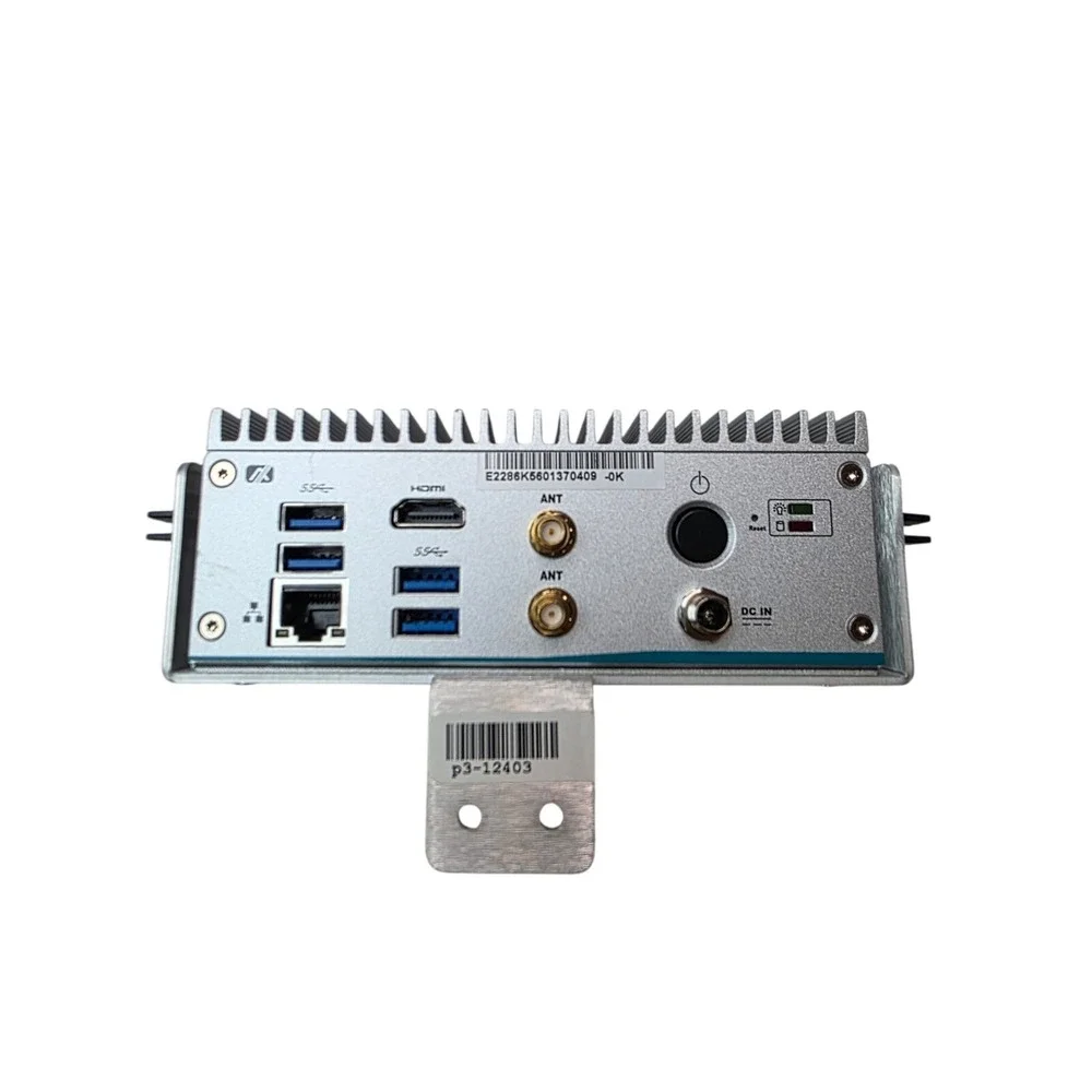 Industrial Fanless Mini PC 37-000167-00 REV A 4x USB 3.0 HDMI Ethernet Silver H1